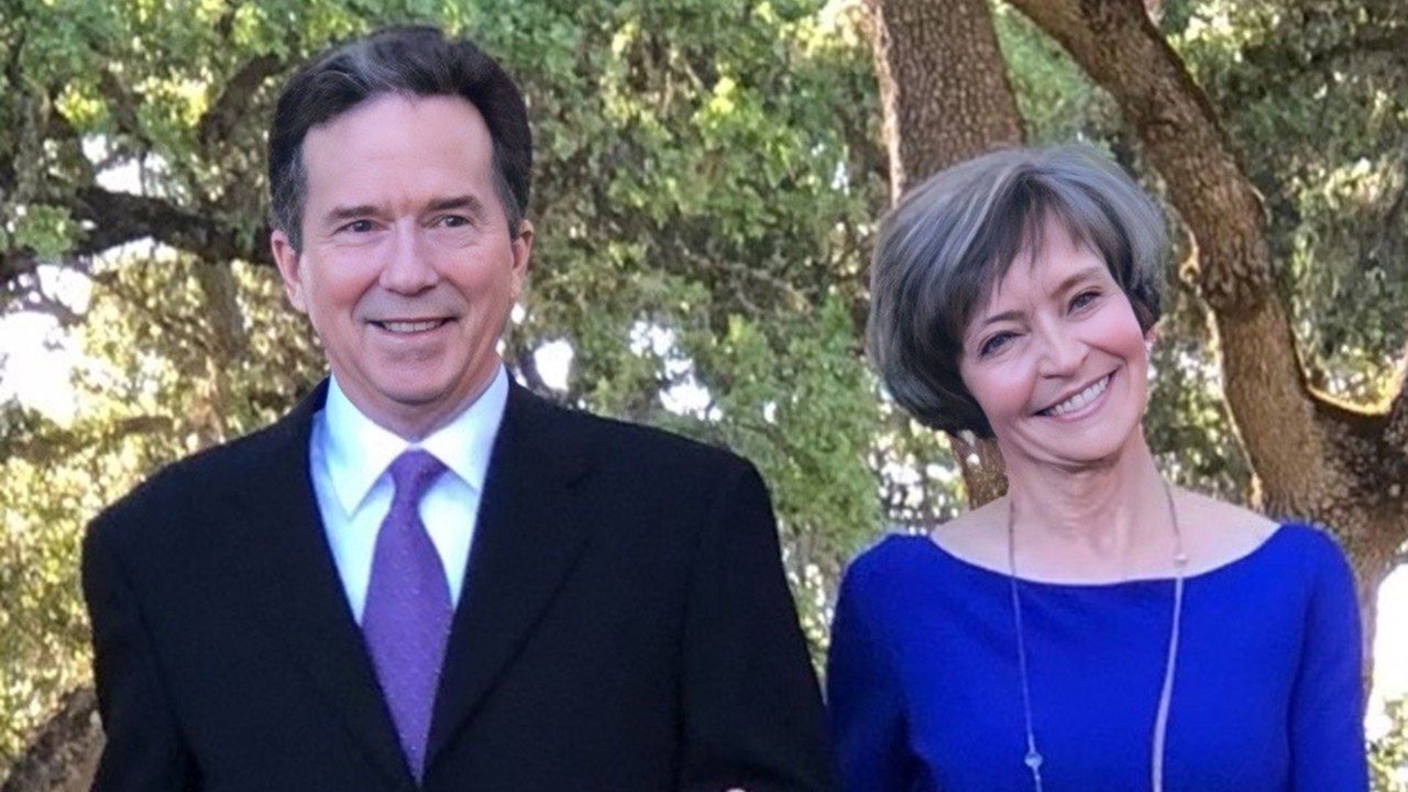 Mac and Susan Dunwoody at their son's wedding in 2018